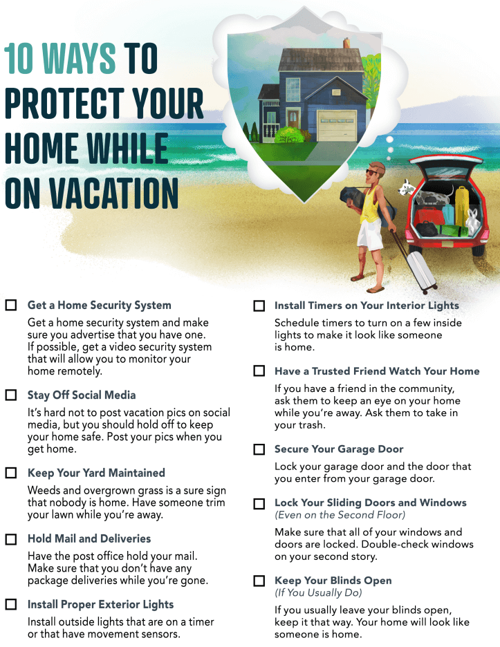 10 Ways to Protect Your Home While On Vacation