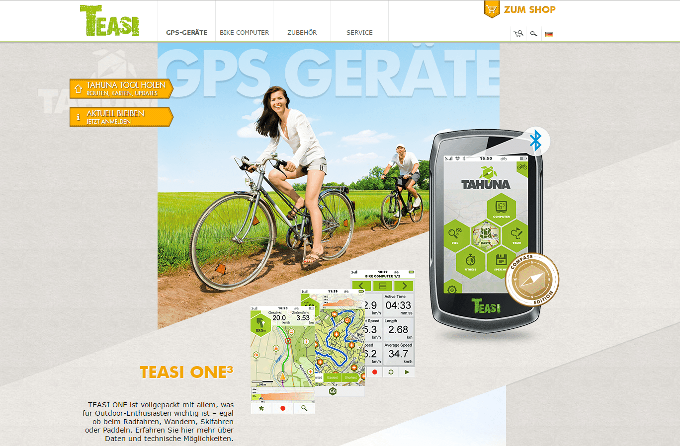 Teasi One 3 Wegfinder für Wanderer und Radfahrer navigogo.de
