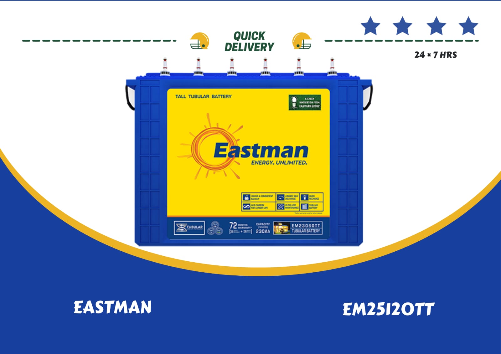 Eastman EM25120TT Battery Price and Specifications