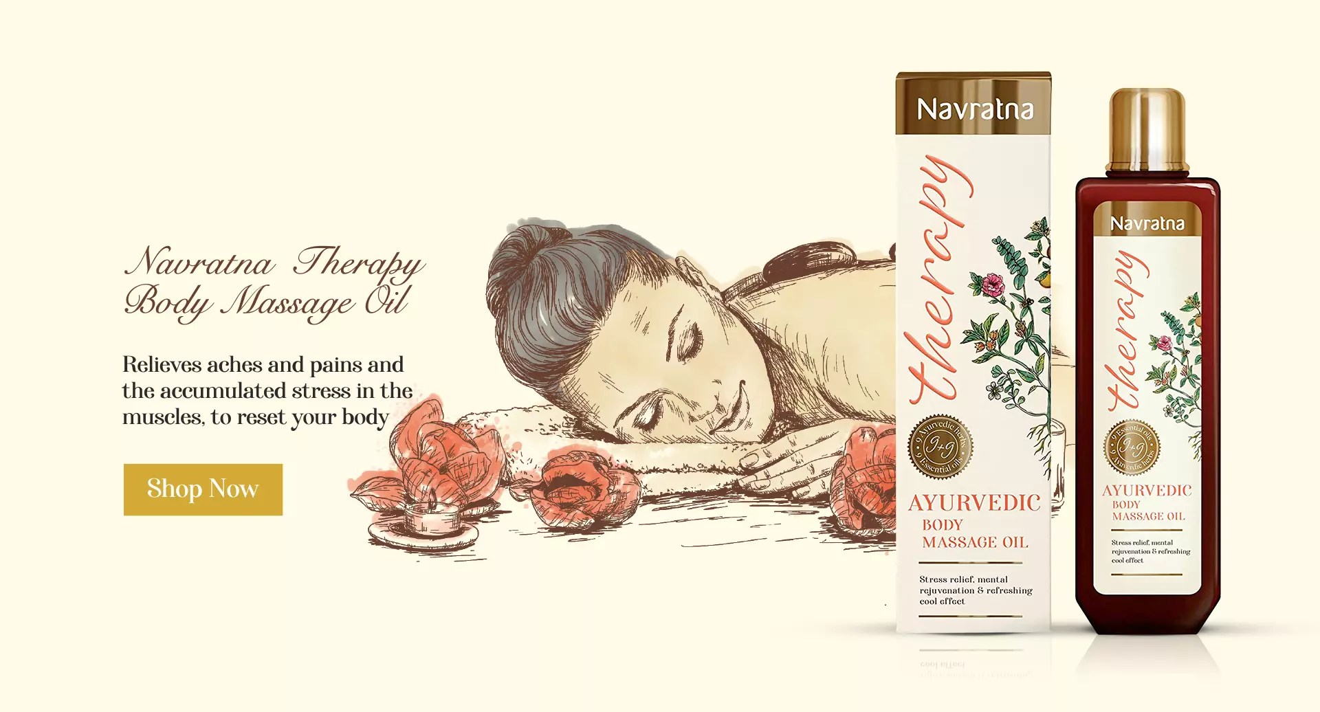Best Ayurvedic Massage Oil for Nerves & Glowing Skin Navratna Therapy