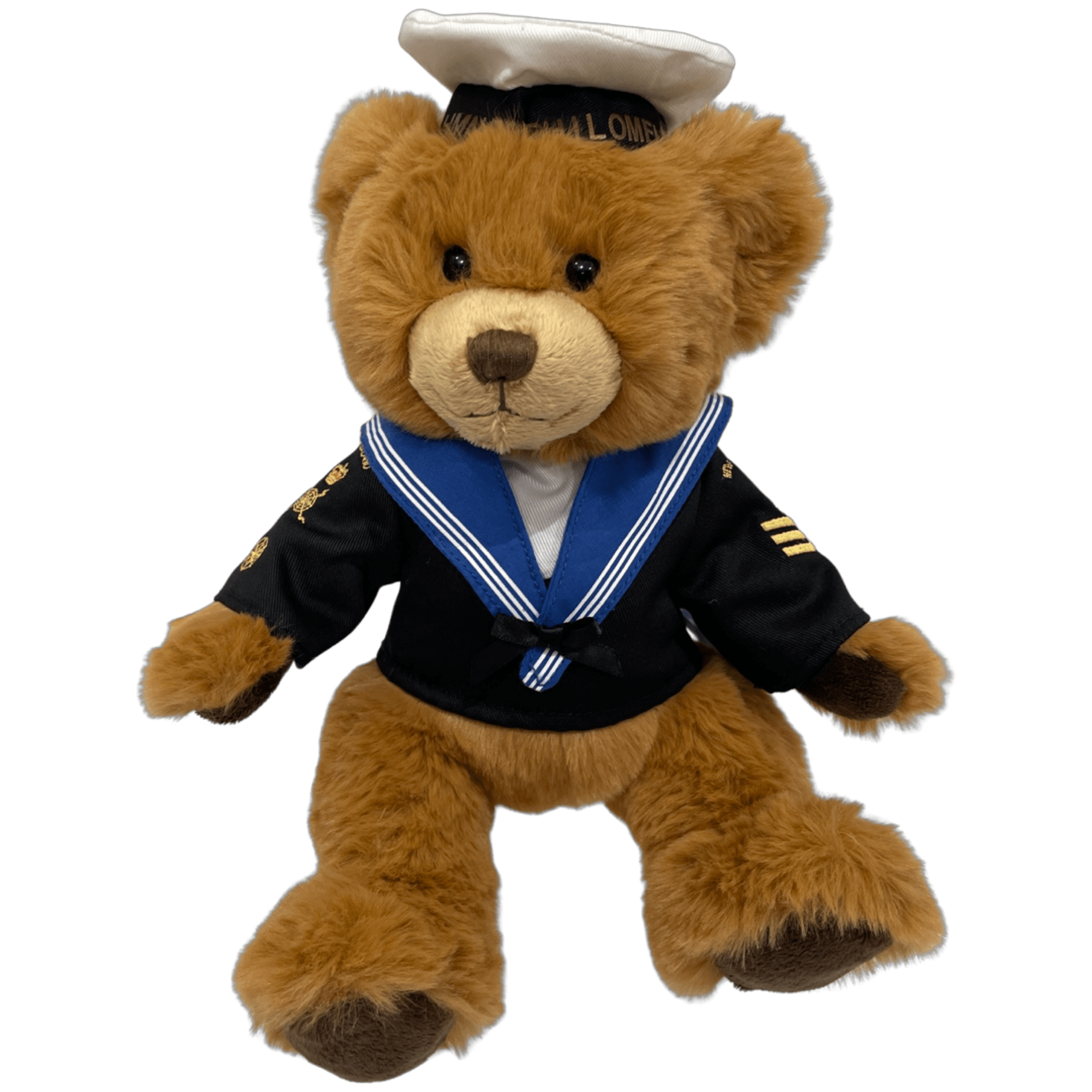 Teddy bear in blue sailor navy uniform — National Museum of the Royal