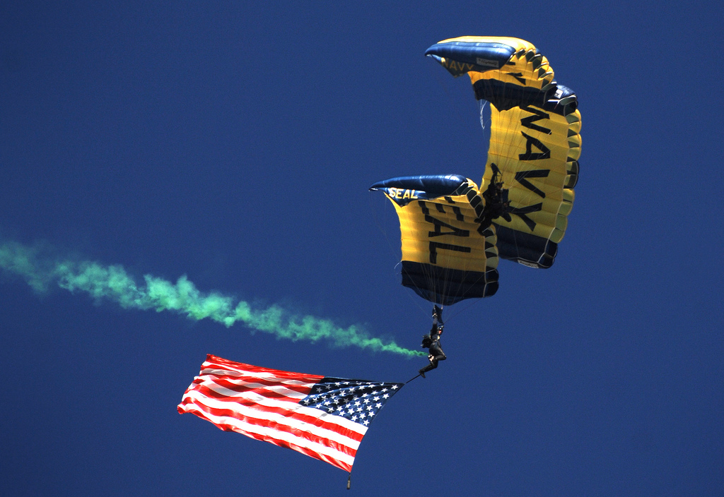 FrogX Parachute Team Supports Wounded Brother Navy SEALs