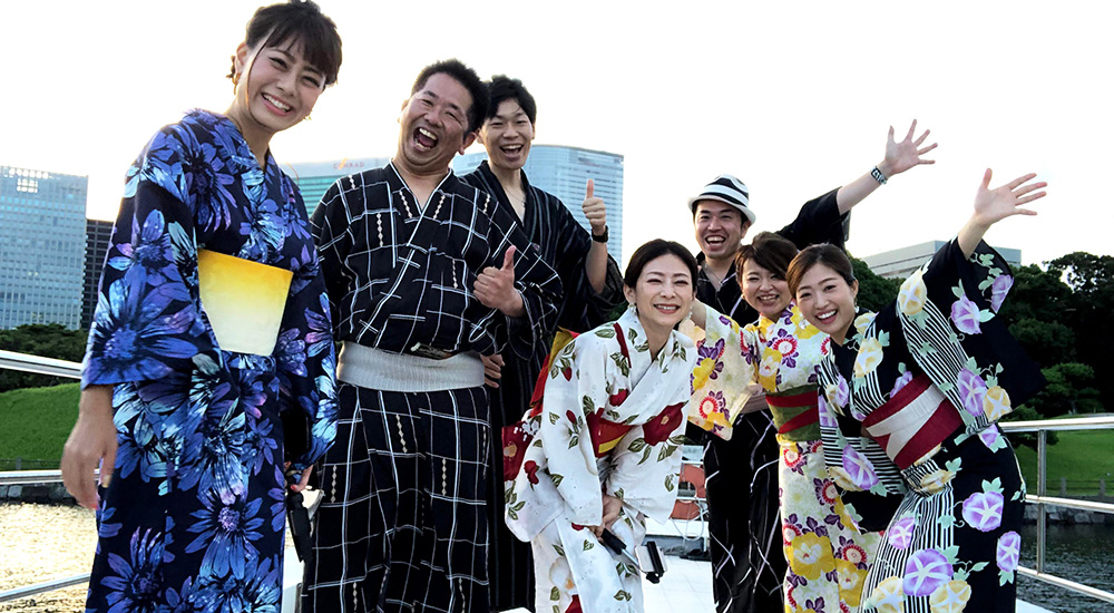 少人数☆浴衣で貸切屋形船！[2021年7月] 料理自慢の屋形船「なわ安」東京・浜松町出航の屋形船