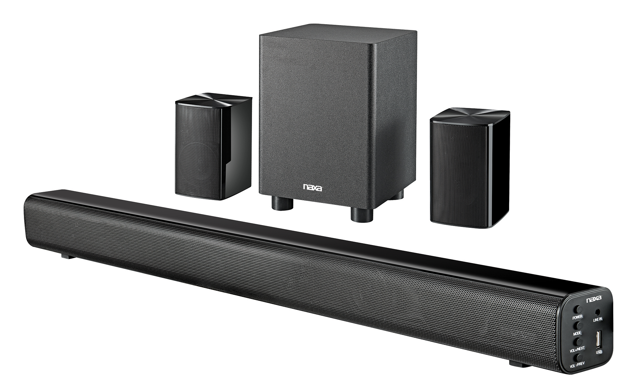 Full Wireless 5.1 Channel Home Theater System Naxa Electronics