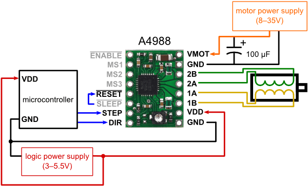 Driver Para Motor Paso A Paso A4988 Con Disipador | Compra Con Envío Gratis