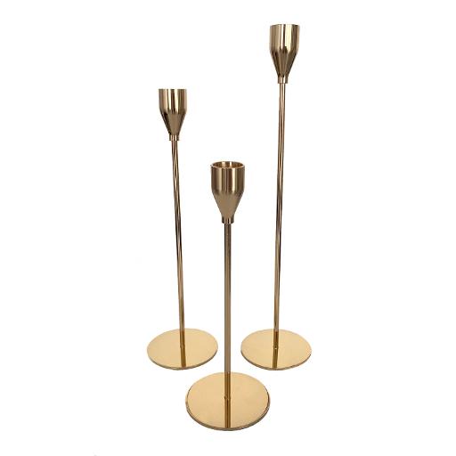 Gold Taper Candle Holder Set Toronto Event Rentals Nayos