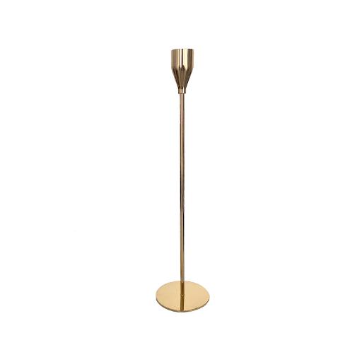 Gold Taper Candle Holder 13.5" Toronto Event Rentals Nayos