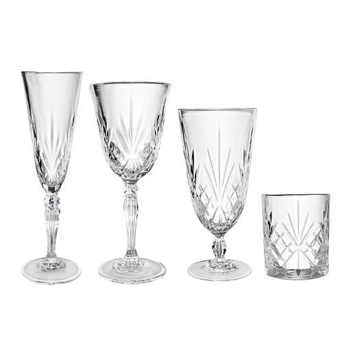 Margaret Crystal Glassware Set Toronto Event Rentals Nayos