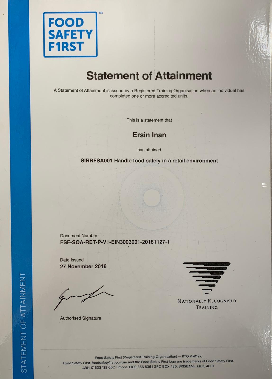 Do I Need A Food Handling Certificate