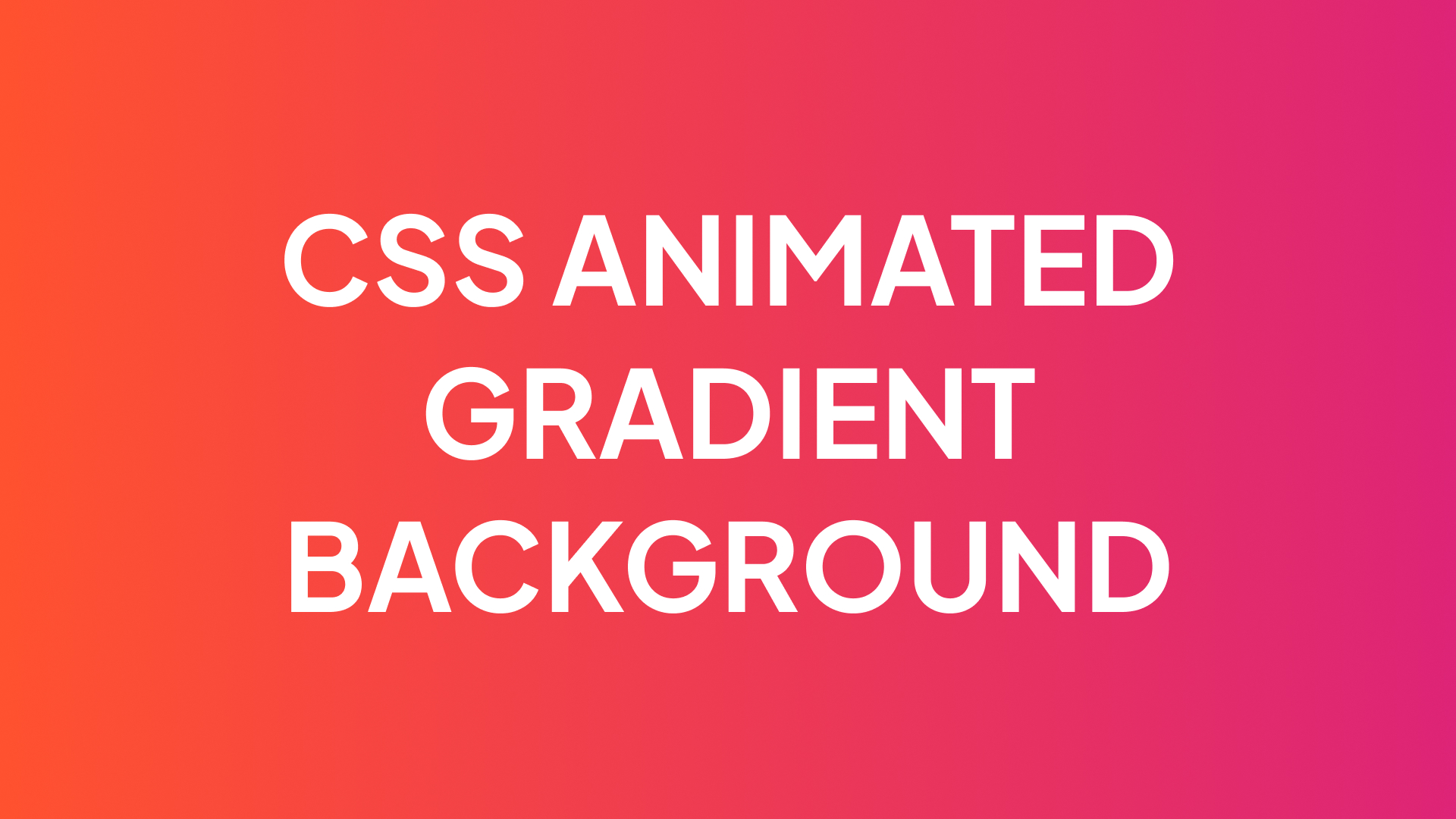 CSS animated gradient for background Nazarii Semeniuk