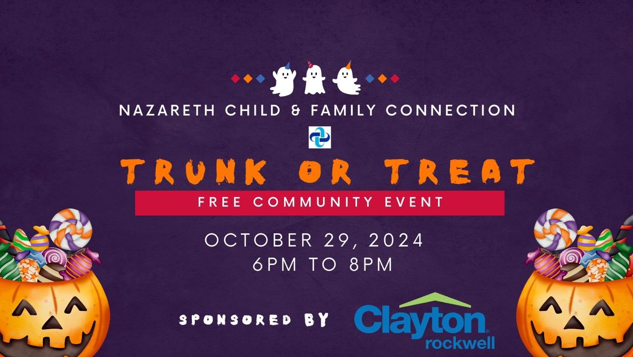 trick or treat 2026 parkersburg wv Trunk or Treat Community Event Nazareth Child & Family Connection