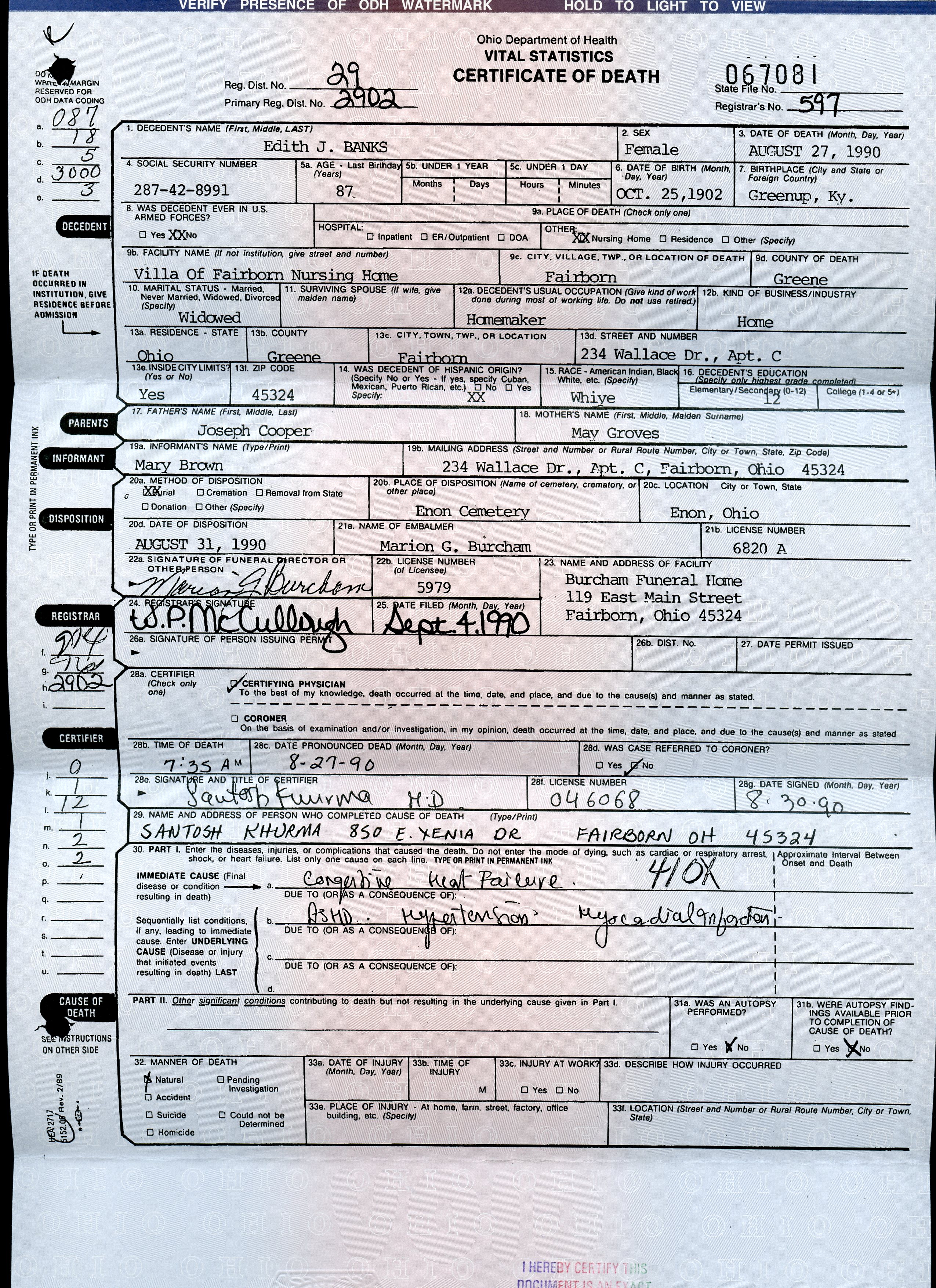 NAZDAR Digital Genealogy Archives (Relatives of the Eicher Family)