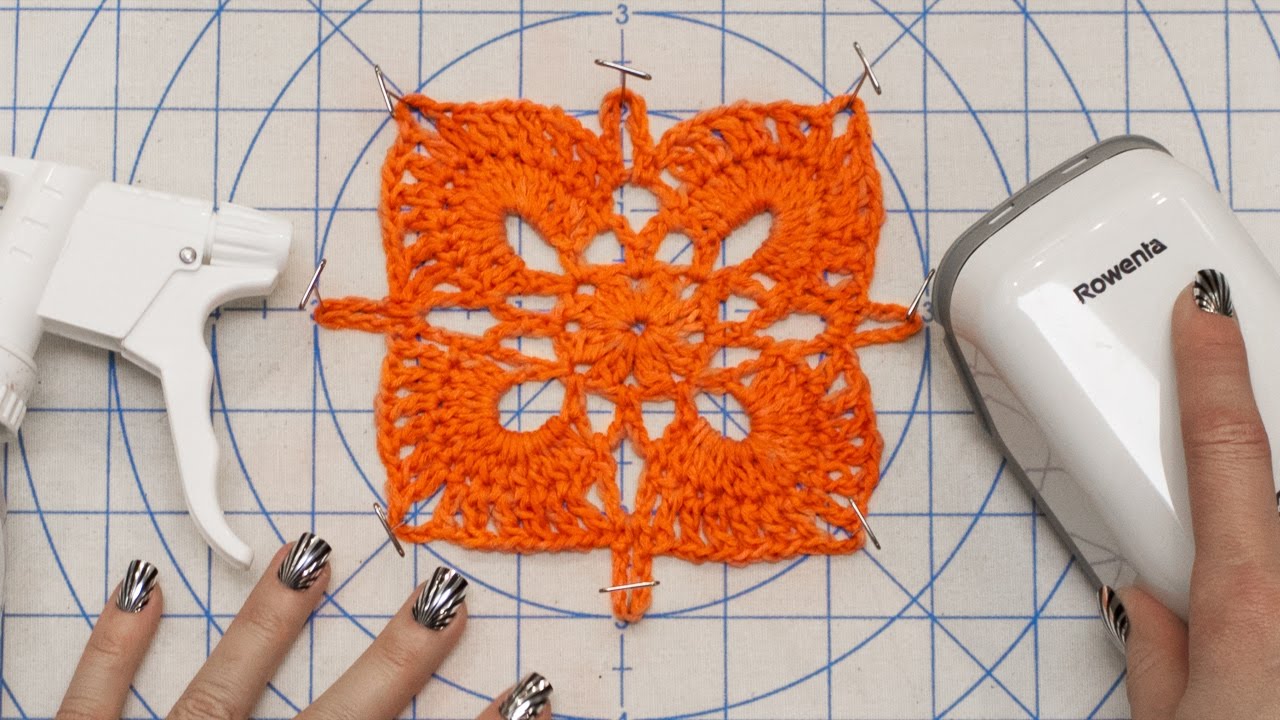 Learn How to Block Crochet and Knit Projects Naztazia