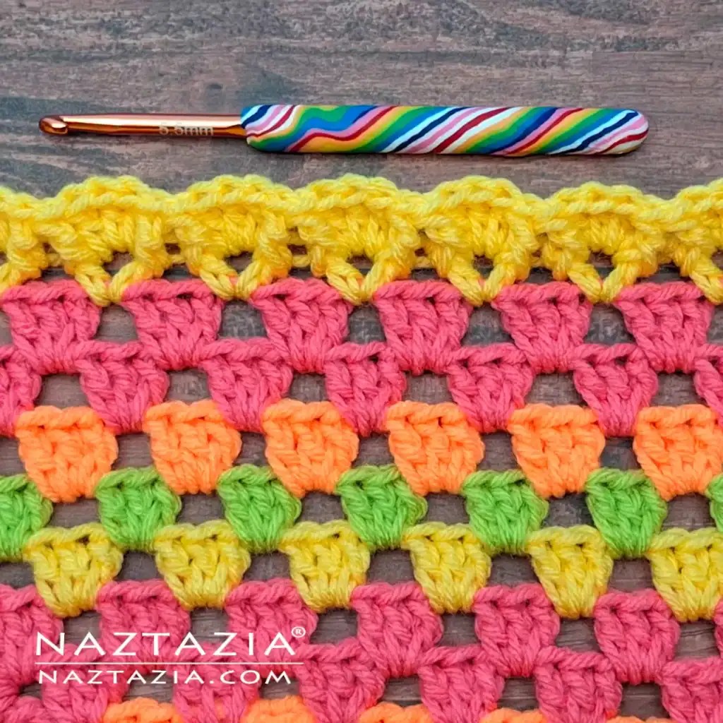 Crochet Fluted Edging for Granny Square Naztazia