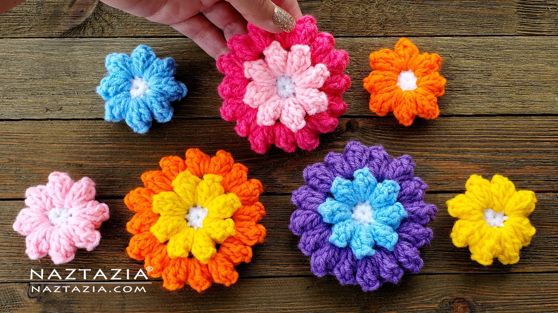 Crochet Popcorn Flower Naztazia