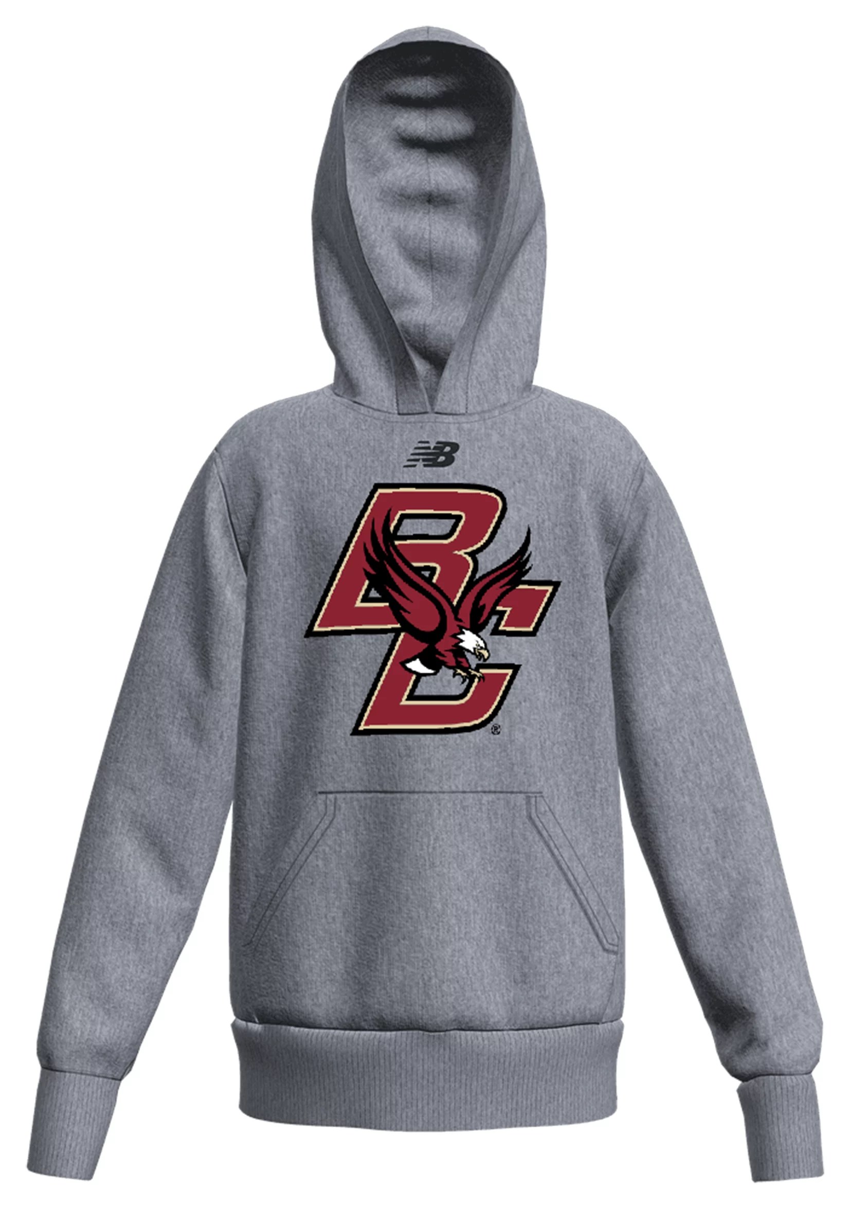 New Balance Kids' Nby Fleece Hoodie (boston College) In Grey ModeSens