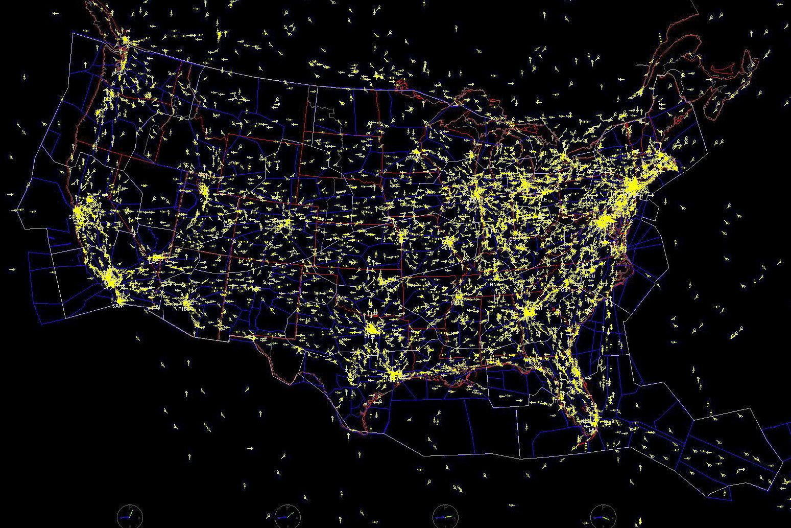 Air Traffic Map Helicopter FAA Regions NBAA National Business Aviation Association
