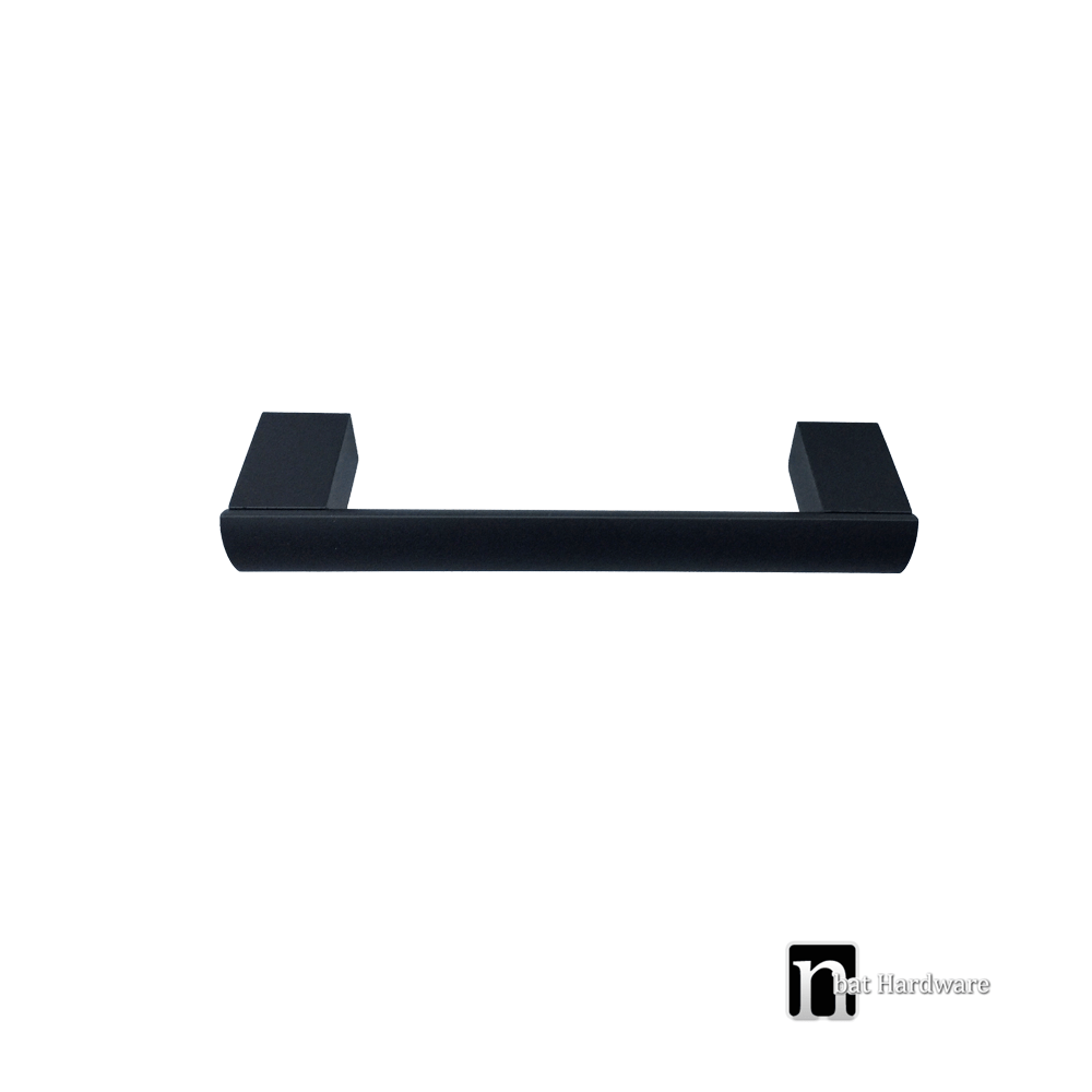 96mm Matt Black kitchen Handle Pit Series nBat Hardware