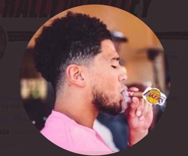 PHOTO Devin Booker Smoking A Cigarette