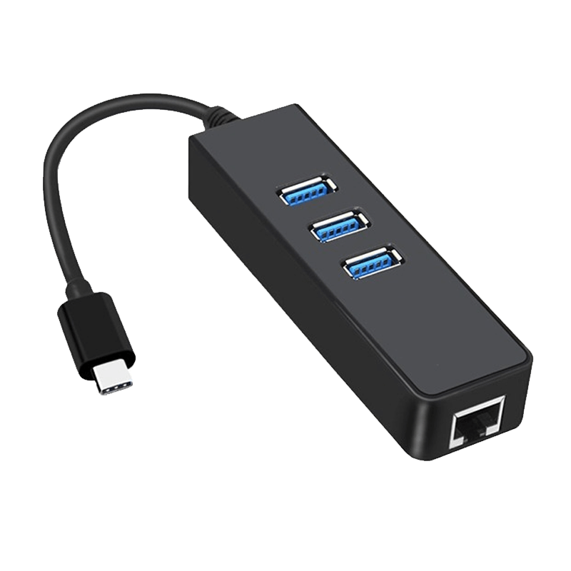 TYPE C TO LAN GIGA + USB HUB 3 PORT NBC Computers