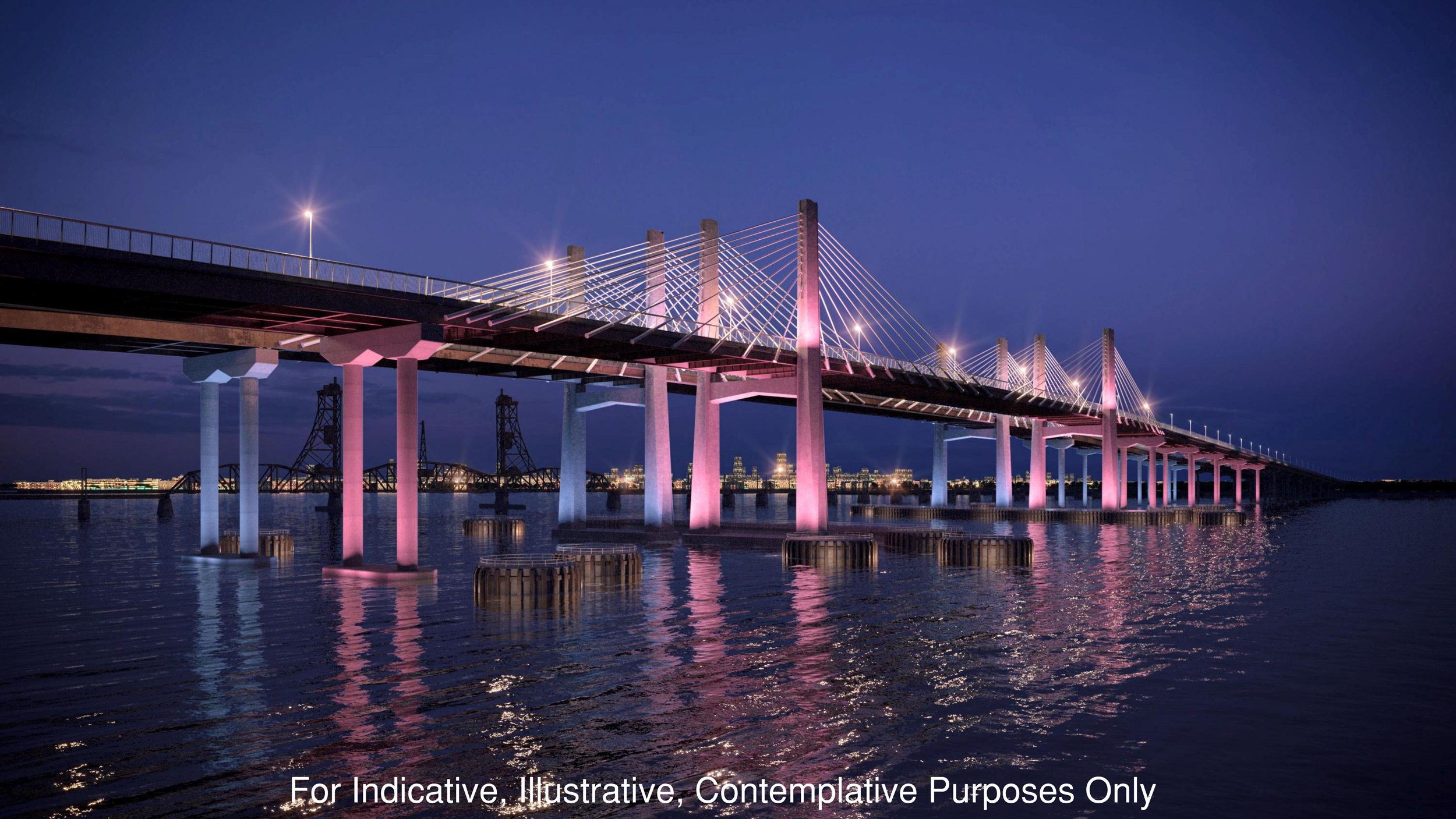 Newark Bay Bridge Rendering Newark Bay Hudson County Extension