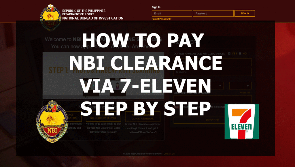 HOW TO PAY NBI CLEARANCE VIA 7ELEVEN GUIDE