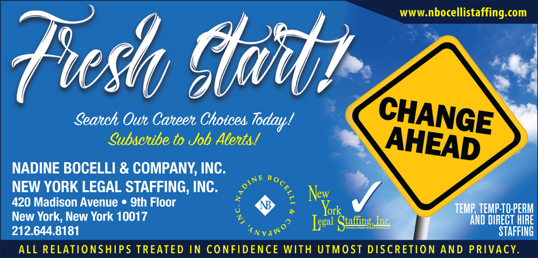 Legal Intake Coordinator Nadine Bocelli & Company, Inc. New York