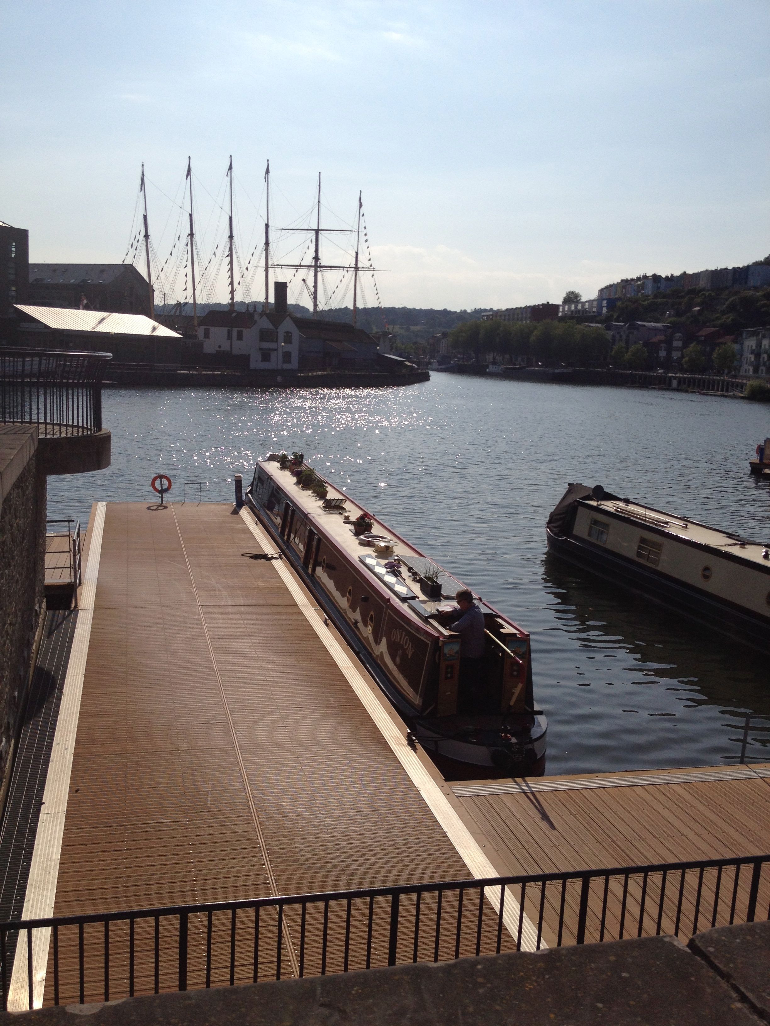 Our mooring in Bristol The Travels of Narrowboat Onion