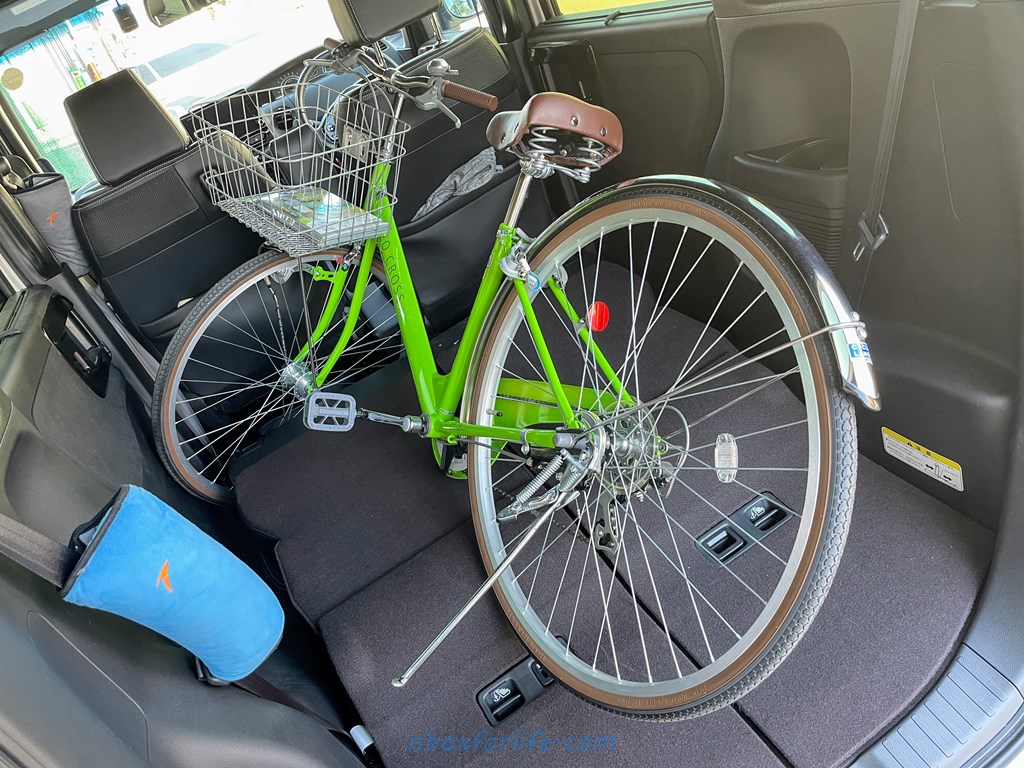愛車NBOXカスタムに27インチ自転車を載せて運びました(^^) 【NBOX for Life】Honda NBOX Customブログ