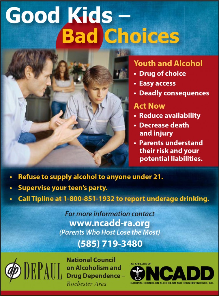 NCADD Rochester Underage Drinking