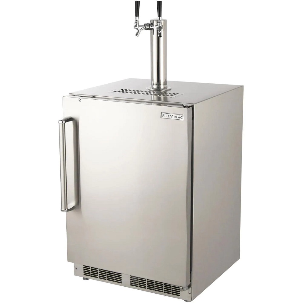 Fire Magic 24'' Right Hinge Outdoor Rated Dual Tap Kegerator Northern