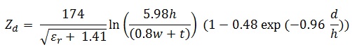 Differential Microstrip Impedance Calculator