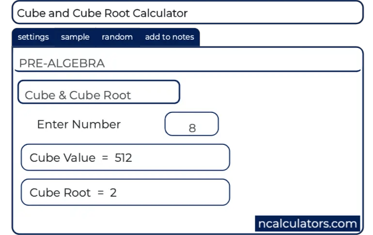 Online Cube and Cube Root Calculator