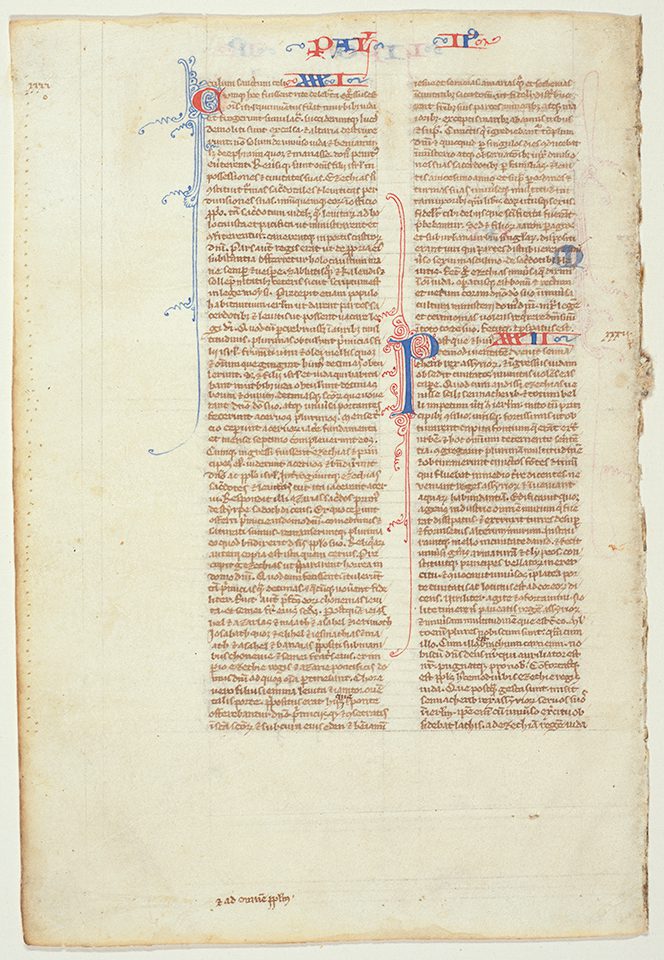 Leaf from Vulgate Bible St. Jerome North Carolina Museum of Art