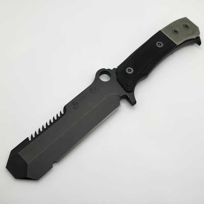 Medford Knife USMC EOD Fixed Blade Black G10 & DLC 3V