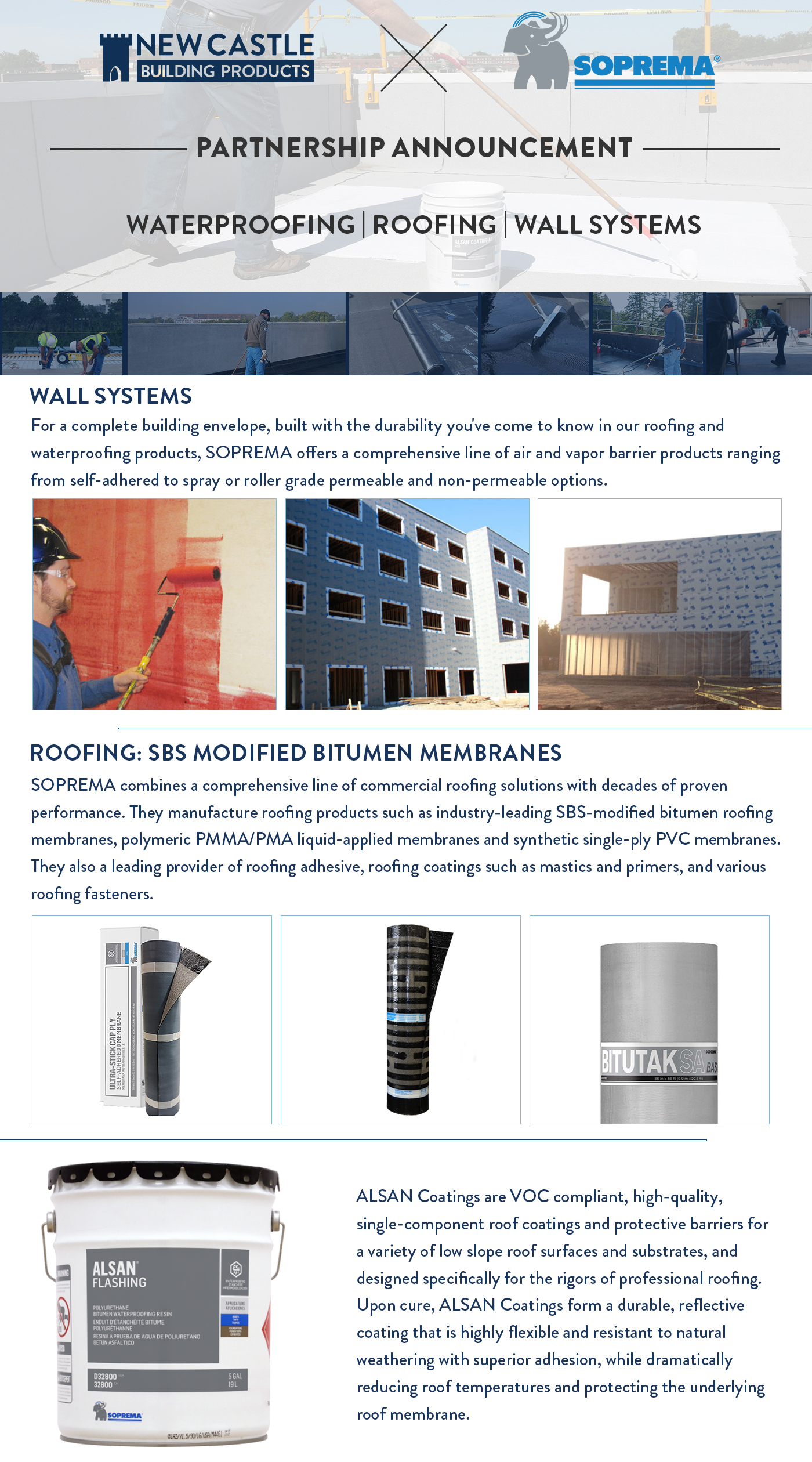 SOPREMA X NCBP New Castle Building Products