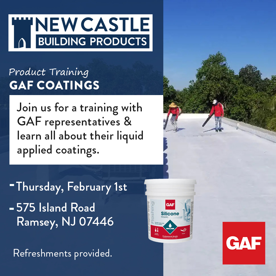 GAF Coatings Demonstration in Ramsey New Castle Building Products