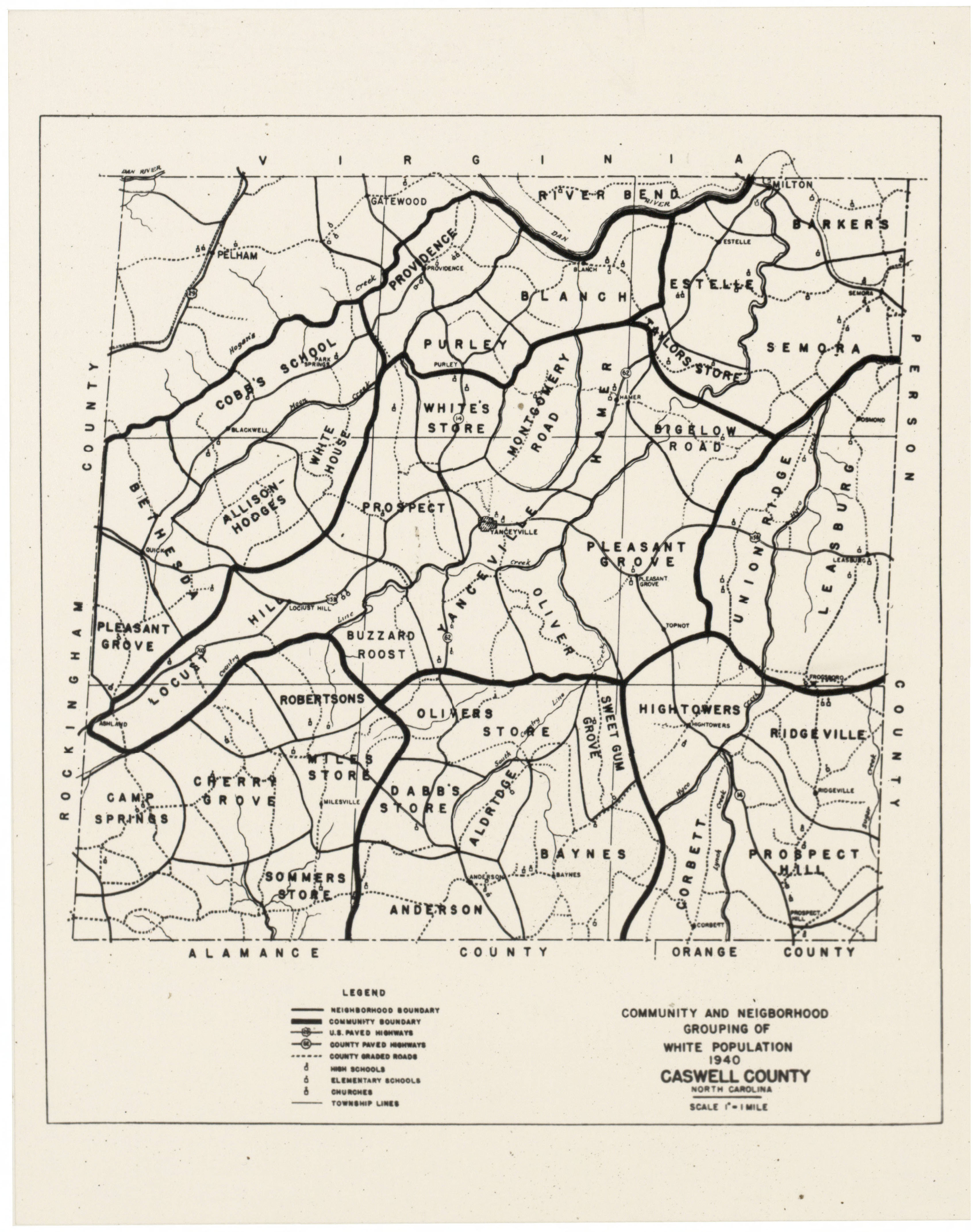 Caswell County Topographic Map Caswell County North Carolina June 2010