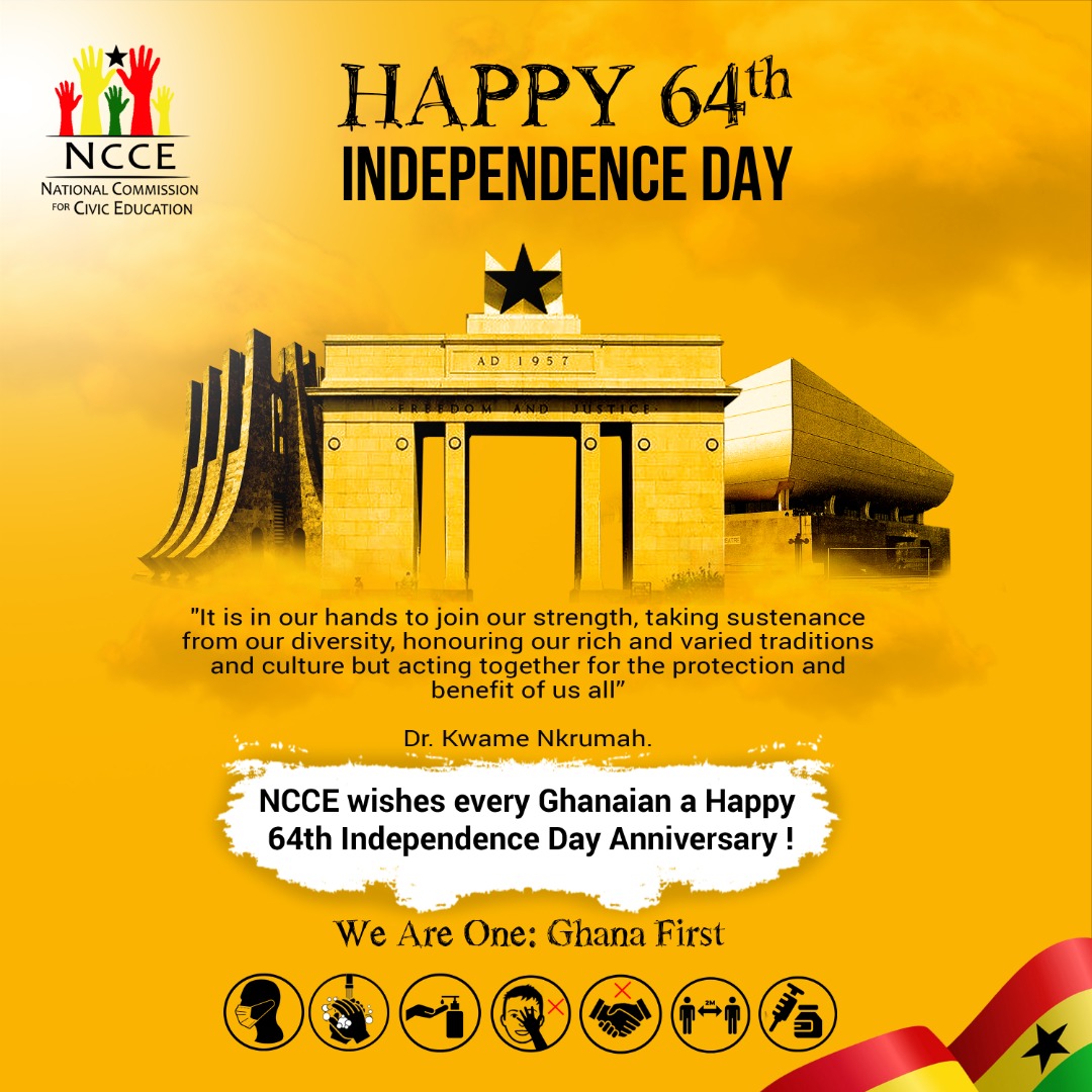 Happy 64th Independence Day NCCE Ghana