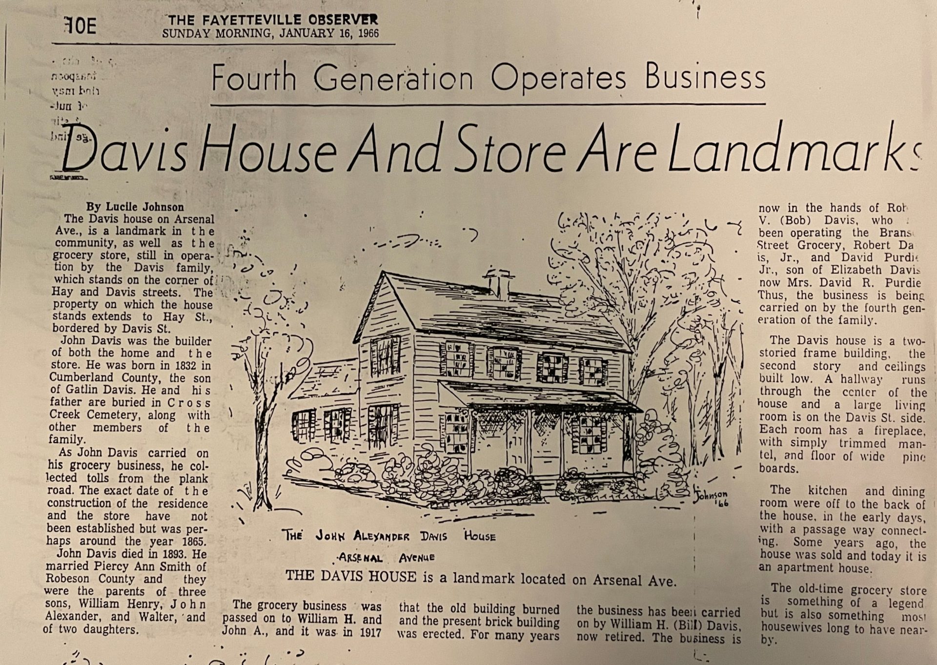 Davis House ca. 1870 NC History Center on the Civil War