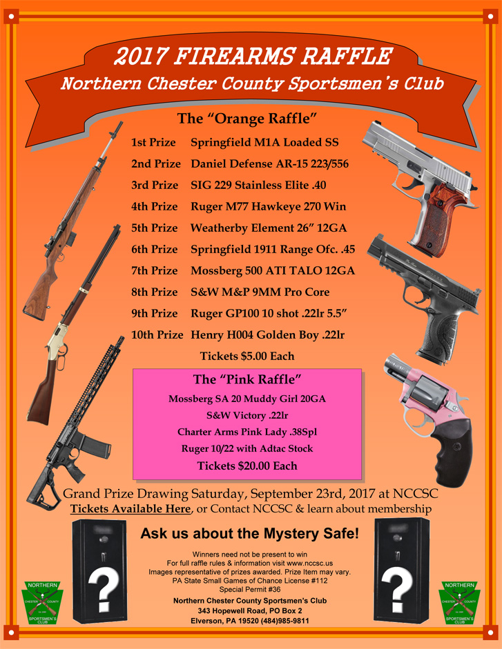 2017 Fall Gun Raffle NCCSC