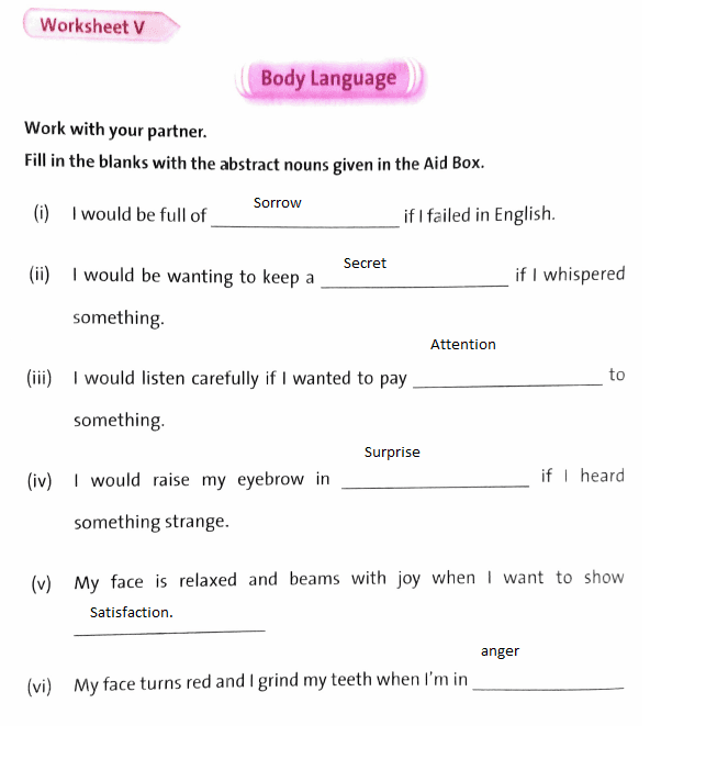 Noun Question Answers DAV Class 5 English Practice Book Chapter 1