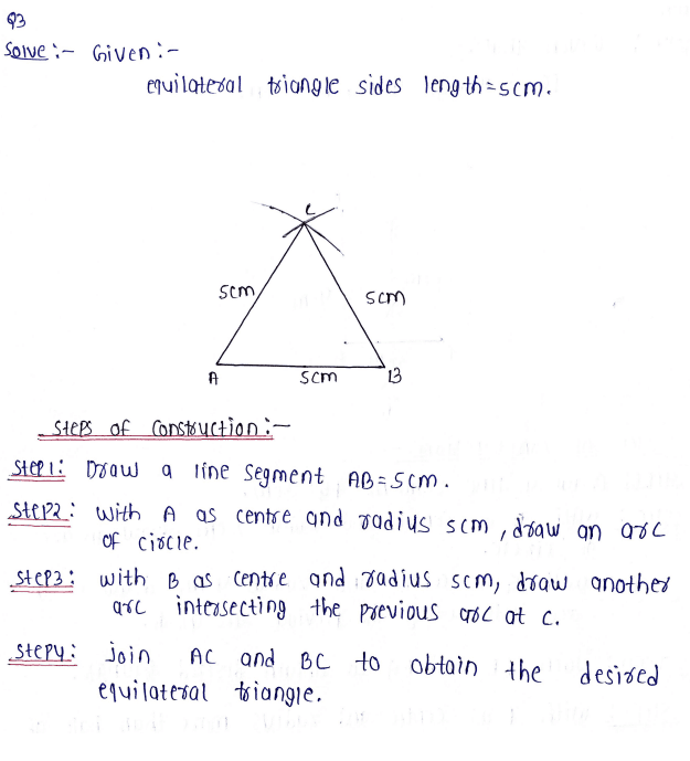 Chapter 10 Construction Of Triangles Class7 DAV Secondary