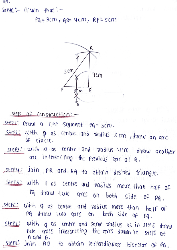 Chapter 10 Construction Of Triangles Class7 DAV Secondary