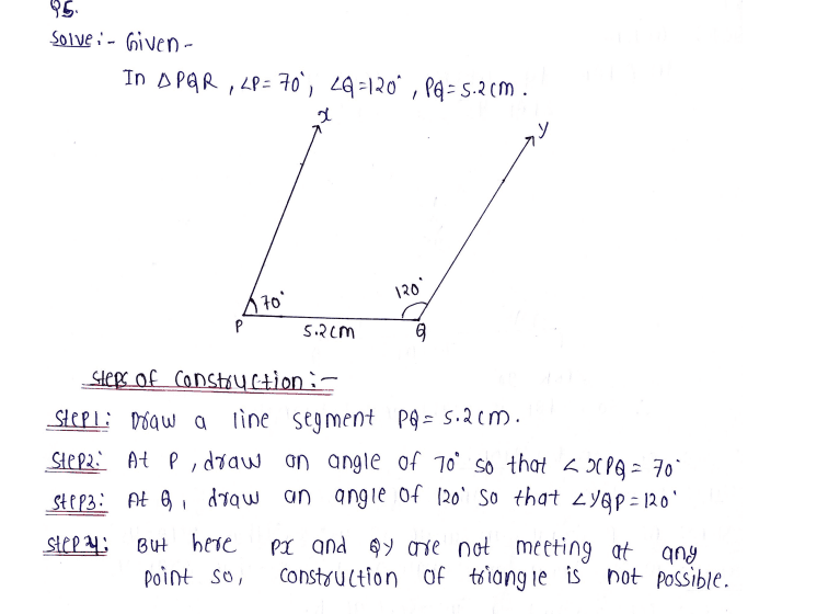 DAV Chapter 10 Worksheet 3 Construction Of Triangles Class7 DAV