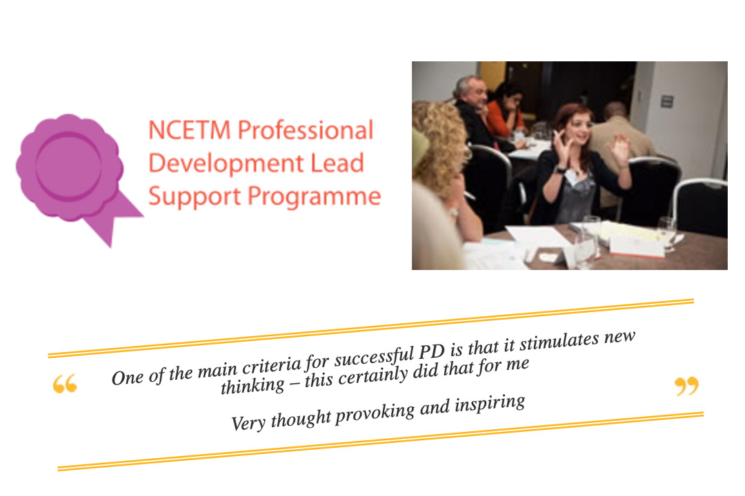 Maths leadership CPD opportunities NCETM
