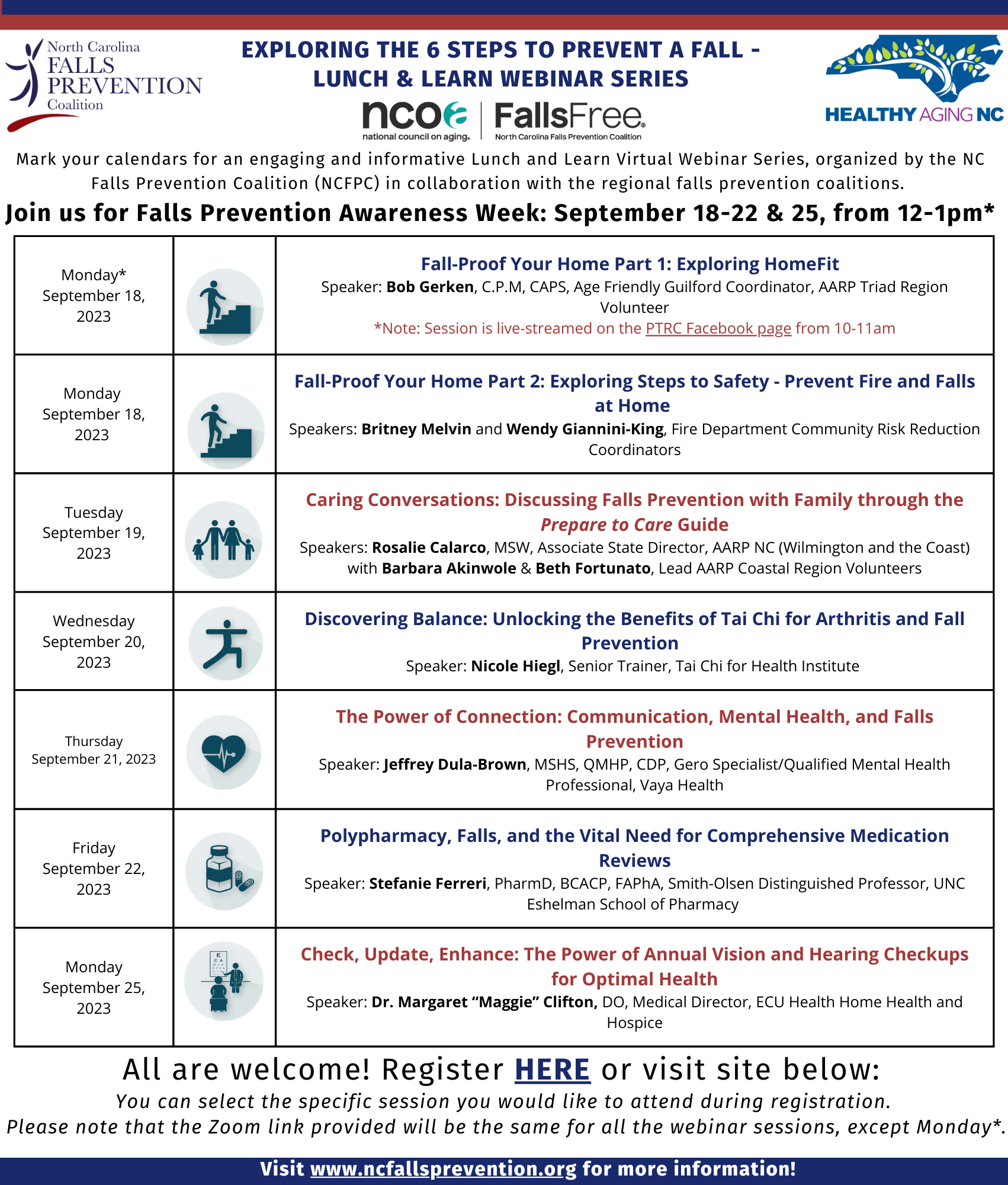 2023 Falls Prevention Awareness Week (FPAW) NC Falls Prevention Coalition