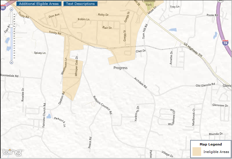 High Point North Carolina USDA Loans USDA Home Loans NC USDA Maps