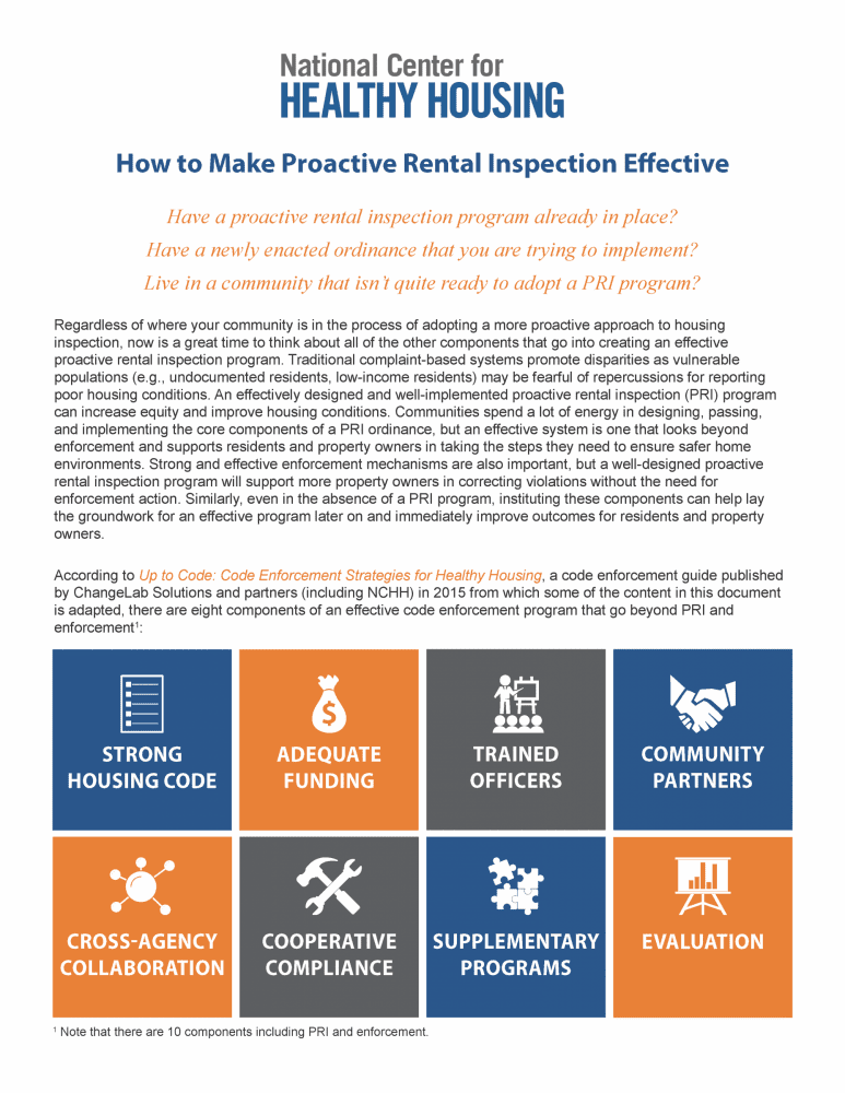 How to Make Proactive Rental Inspection Effective NCHH