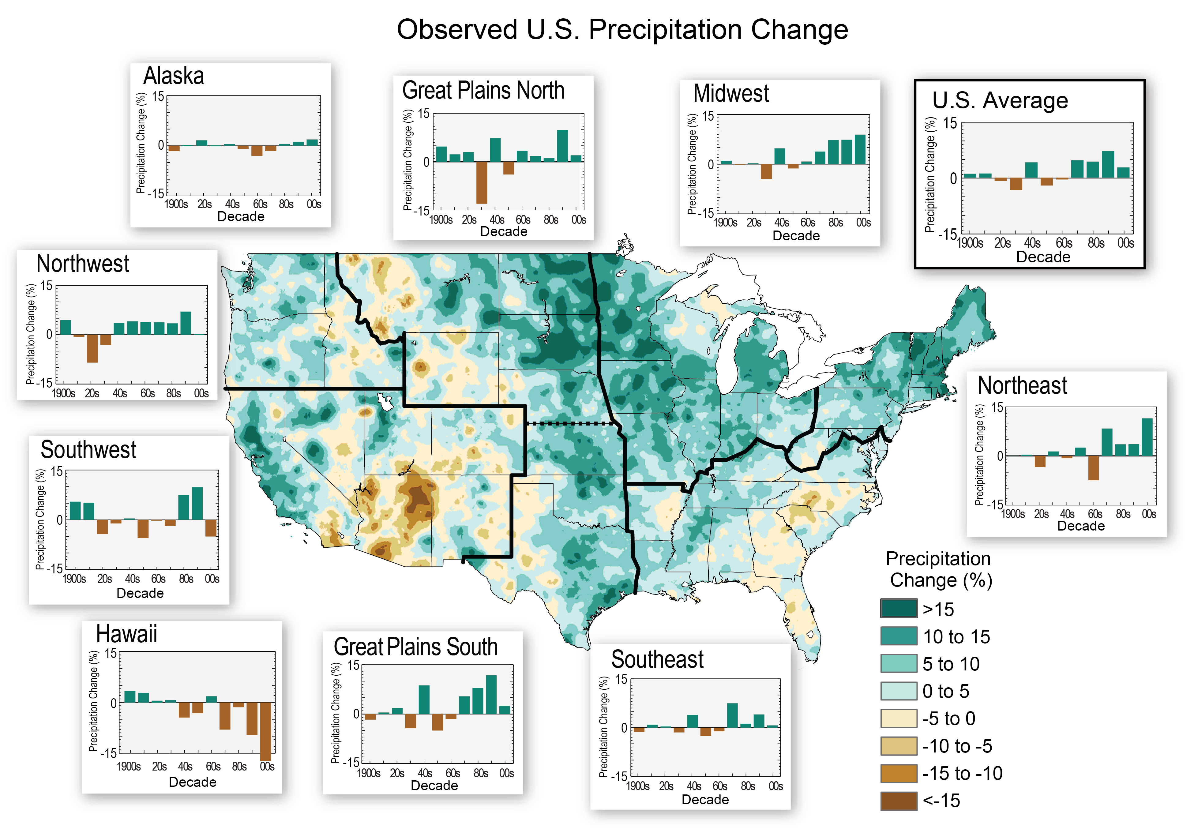 Observed U.S. Precipitation Change North Carolina Institute for
